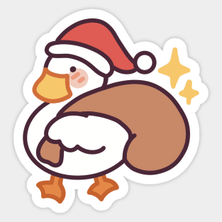 Santa Quack Sticker